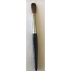 Six Angles - CRIMPED - Black Handle Petal 100% Kolinsky Acrylic Nail Brush (Crimped 14)