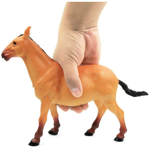 Click N' Play Jumbo Farm Animal Figurine Playset, Assorted 7Piece Realistically Designed Plastic Farm Animals for Kids & Toddlers