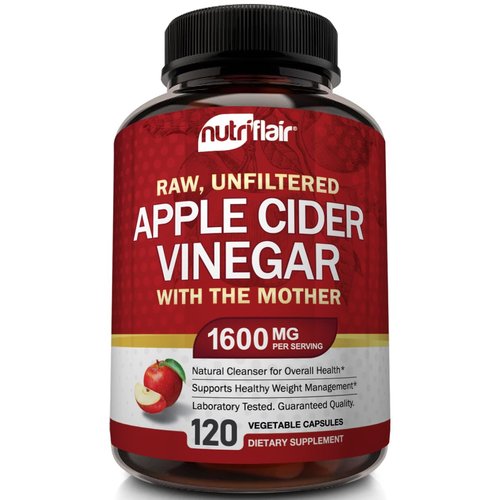Apple Cider Vinegar Capsules with The Mother - 120 Vegan ACV Pills - Best Supplement for Healthy Weight Loss, Diet, Keto, Digestion, Detox, Immune - Powerful Cleanser & Appetite Suppressant Non-GMO