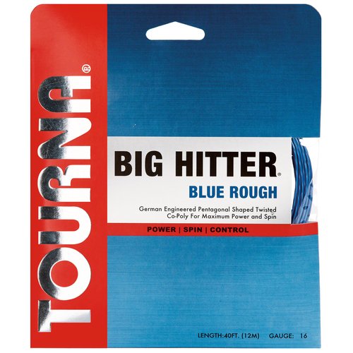 Tourna Big Hitter Blue Rough 16g Set Maximum Spin Polyester Tennis String