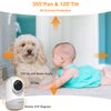 VTimes Video Baby Monitor with Camera and Audio, 3.2" IPS Screen Baby Camera Monitor No WiFi Night Vision VOX Mode Pan-Tilt-Zoom Temperature Display 2 Way Audio Lullaby Feeding Alarm and 1000ft Range