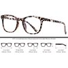 ANDWOOD Blue Light Blocking Glasses Women Men Computer Small Face Frame Bluelight Blocker Teens Square Frame Leopars