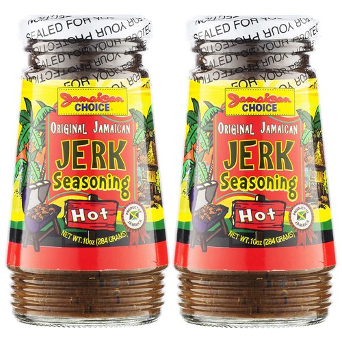 Original Jamaican Jerk Marinade, HOT Seasoning. 10 Oz (2-Pack)