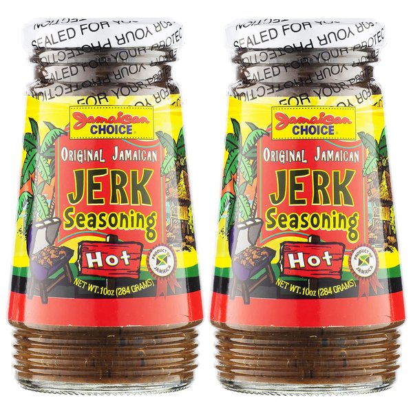 Original Jamaican Jerk Marinade, HOT Seasoning. 10 Oz (2-Pack)