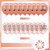 Rose Gold Happy Birthday Party Balloons 18Pcs 12 Inch Metallic Birthday Latex Balloons Confetti Balloons Rose Gold Birthday Decorations for Girls Women Birthday Anniversary Party Supplies