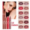 Agrifilm Matte Velvet Lipstick Lip Crayon Nourishing Non-Stick Cup Lip Stain Lip Gloss,Long-lasting Waterproof Lip Stick Lip Makeup for Women (4)