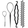 Braiding Accessories Kit, 4/9Pcs Bun Maker, Hair Styling Disk Tools, and DIY Hair Clips
