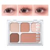 COSNORI My Moment Eye Palette - 5 Colors Pigmented Matte, Shimmer and Glitter Eyeshadow Palette, Highly Blendable, Multi-Use Eye Palette (03 Snug Rose)