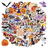 100PCS Halloween Stickers for Kids, Vinyl Decals Non-Repeating Glitter Halloween Stickers, Vinyl Waterproof Holiday Party Stickers, Kids and Youth Adult Party Favors Gifts (Halloween-Q17)