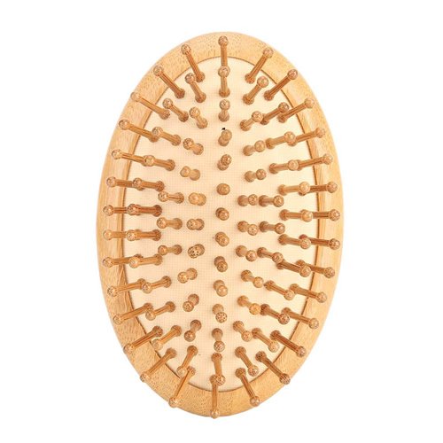 Haosie Massage Hair Brush, Detangling Hairbrush, Wood Bristle Hair Brush, Mini Hairbrush, Scalp Care Comb, Massage Comb, Wooden Hair Brush No Handle Round Air Cushion Brush Comb for Women Men(Comb)