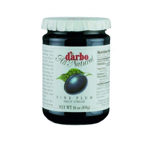 d'arbo All Natural Fine Plum Fruit Spread, 16 Ounce