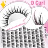Wispy Lash Clusters DIY Natural Cluster Eyelash Extensions C Curl Individual Lashes 10-12mm Short Eyelash Clusters Manga Cluster Lashes 120pcs Lashes Clusters