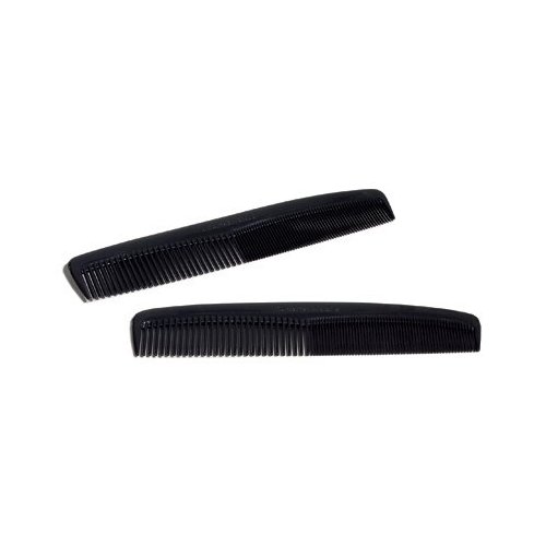 Graham-Field 1772 Grafco Plastic Men and Women Pocket Comb for Hair, Black, 5" Length, Pack of 144