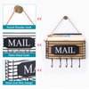 SRIWATANA Mail Key Holder for Wall, Mail Organizer Wall Mount, Small Size, Black