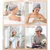 POPCHOSE Microfiber Hair Towel Wrap, Fast Drying Hair Turban, Soft Ultra Absorbent, No Frizz Hair Wrap Towels for Women Wet Hair, Curly, Longer, Thicker Hair, Gifts Stocking Stuffers for Women