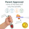 NumNum GOOtensil Pre-Spoons + Travel Case | Baby Spoon Set (Stage 1 + Stage 2) | BPA Free Silicone Self Feeding Toddler Utensils | For Kids Ages 6 Months+, 2 Spoons, Blue/Navy