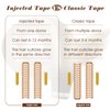 Full Shine Tape in Hair Extensions Real Human Hair Balayage Color 3/8/22 Insert Machine Virgin Tape in Hair Extensions 25Gram Injection Tape Ins Human Hair Extensions 10Pcs 20Inch Skin Weft Hair