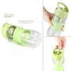 Sivphe Small Kids Water Bottle with Straw 12 oz Leakproof Little School Tritan Plastic Drinking Bottle for Boys and Girls Indoor and Outdoor(1 Pack Green)