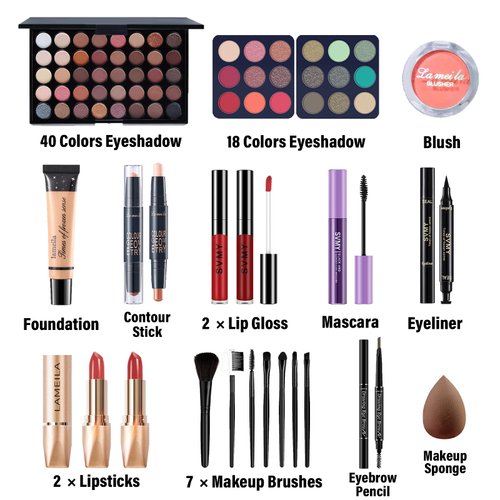 Makeup Set for Women, Makeup Kit for Beginners Teen Girls, Makeup Gift Set for Teens & Adults, Makeup Set for Girls, Eyeshadow Palette, Face Makeup, Eye Makeup