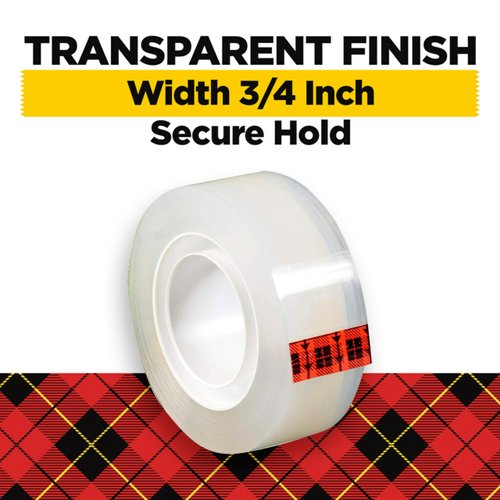 Scotch Transparent Tape with C60 Desktop Dispenser, Versatile, Cuts Cleanly, Engineered for Office and Home Use, 3/4 x 1000 Inches, Boxed, 12 Rolls, 1 Dispenser (600K-C60)