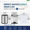 5 Gallon 80 Counts Strong Drawstring Trash Bags Garbage Bags by RayPard, Small Plastic Bags, Trash Can Liners for Home Office Kitchen Bathroom Bedroom, White Waste Basket Liners (White)