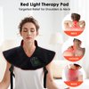 Red Light Therapy Neck Shoulder,Rechargeable Light for Body with Massage and Timer,Wearable 660nm&850nm Red Light Wrap Pads for Body at Home