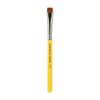 Bdellium Tools Professional Makeup Brush - Travel 714 Flat Eye Definer - Short Wooden Handle for Convenient Travel, For Eye Definition (Yellow, 1pc)
