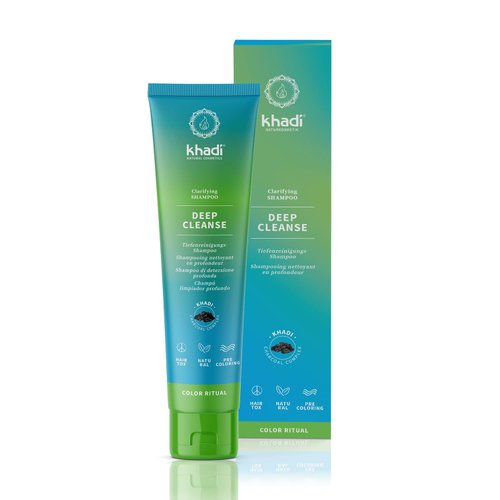 KHADI DEEP CLEANSE Ayurvedic Clarifying Shampoo | 5 oz | Intensive clarifying deep cleansing of hair and scalp | 100% natural, silicone, sulfate & paraben-free | Certified natural cosmetics