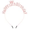 SuPoo Rose Gold 13th Birthday Decorations for Girls Happy 13th Birthday Crown Headband Official Teenager 13 Year Old Birthday Gifts Birthday Tiara 13 Year Old Girl Party Decorations Accessories