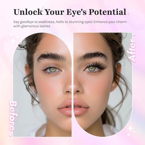 SIILUUGO DIY Lash Extensions Kit 280PCS Individual Lashes Clusters,9-16mm MIX 40D Fluffy and Natural False Eyelashes,Wispy and Volumn,with Lash Bond and Seal,Tweezers,Glue Remover,Easy Use At Home