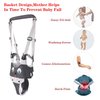 IULONEE Baby Walker, Handheld Kids Toddler Walking Harness Helper Assistant Protective Belt Child Activity Walker Adjustable Standing Up Walking Learning Helper for Toddler 7-24 Month (N-Grey)
