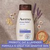Aveeno Stress Relief Body Wash with Soothing Oat & Lavender Scent for Sensitive Skin, Moisturizing Shower Wash Gently Cleanses & Helps You Feel Calm & Relaxed, Sulfate-Free, 18 fl. oz