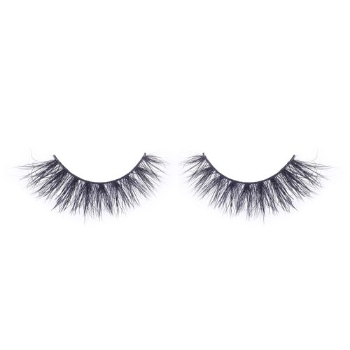 Miss Kiss 1 Pair Lashes 3D Mink Lash Natural Look Eye Lashes Soft Fluffy False Lash Cat Eye Fake Eyelashes Wispy Handmade Lash Strips Pack Can be Reusable 12MM