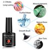 senvenski Gel Nail Polish Crystal Red Coral Grey Amber Brown Gift UV LED Art Varnish Kit (BT6-002)