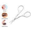 ZIZZLON Cuticle Scissors Extra Fine Curved Blade, Extra Slim Scissors for Cuticles Care Professional Manicure Scissors with Precise Pointed Tip Grooming Blades, Eyebrow, Eyelash, and Dry Skin
