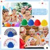 Syhood 4 Pcs Kids Card Holders Playing Card Holder for Kids Plastics Playing Card Tray for Adults Free Poker Holder Tray Happy New Year Family Card Activity Game Holds 10-12 Cards Each(Colorful)