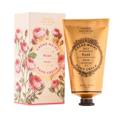 Panier des Sens - Hand Cream for Dry Cracked Hands and Skin – Rose Hand Lotion, Moisturizer, Mask...