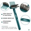 5 Pcs Hair Brush Cleaner Tool - Wooden Handle Comb with Metal Wire, 2-in-1 Mini Brush Rake for Home and Salon Use