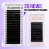 Arison Lashes Classic Lash Extensions Soft Lashes 20 Rows Mixed Tray C 8-16mm Curl 0.05 Thick Volume Pestañas Pelo a Pelo