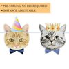 Uniwish Cat Faces Banner Garland Cat Birthday Decorations Cat Themed Birthday Party Supplies for Boys Girls Kitten Baby Shower Pet Adoption Party Favors