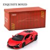 TOKAXI 1/36 Scale Lamborghini Diecast Cars Models,Pull Back Vehicles Lamborghini Toy Cars,Cars Gifts for Boys Girls Red