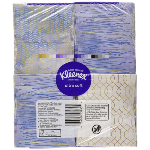 Kleenex Tissues 50 Count (4 Pack) Patterns May Vary