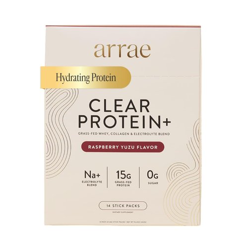 Arrae Clear Protein, Natural Protein Supplement, Support Daily Nutrition Intake, Easy to Dissolve with Smooth Texture, no Unnecessary additives, 14 Servings