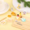 Miniature Food Toys Set, 1 : 12 Dollhouse Miniatures Play Kitchen Accessories Flour Egg Bread Resin Dollhouse Decor Food Mini Statue Model Doll House Miniatures Items for Kids Birthday