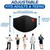 Arcarius Black with Red Heart Fashion Face Mask, Moisture Wicking, Breathable, Washable, Lightweight, Reusable Comfort Fashion Sport for Women Men Teens 3 Pack