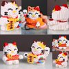 Larcele Cat Micro Building Blocks Pet Mini Building Toy Bricks,1163 Pieces KLJM-02 (Fortune Cat,Model 4569)