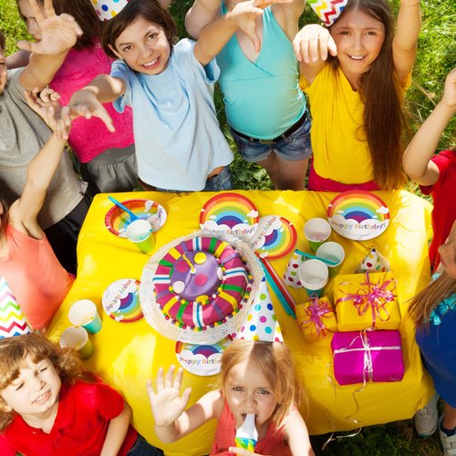 100 Pcs Rainbow Party Supplies Include 7 Inch Rainbow Party Plates 9 Inch Party Plates Napkins and Tableware Forks Spoons for 20 Guests Birthday Party Decorations(Rainbow Style)