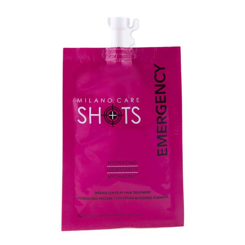 Milano Care Shots – Emergency Keratin Mask – Nourishing Collagen Hair Treatment with Biotin – Hydrating Deep Conditioner for Dry or Damaged Hair – Leave-In Protein Mask, 2x1-1 fl oz Packet