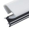 M-D Building Products 91890 84 in. White Premium Rubber Top and Sides Door Seal for Doors with Kerf/Channel