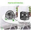 AMKEN Small Desk Fan, 4 Inch USB Fan Powered by USB, 360° Rotation - Small Fans for Bedroom, Office, Table - Ultra-quiet Personal Cooling Fan with Metal Construction